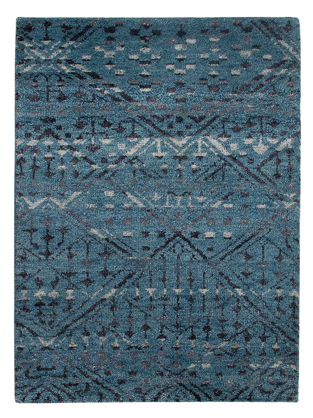 Gabbeh Teppich Handgeknüpft 60 cm x 90 cm Schurwolle – Ansicht 1