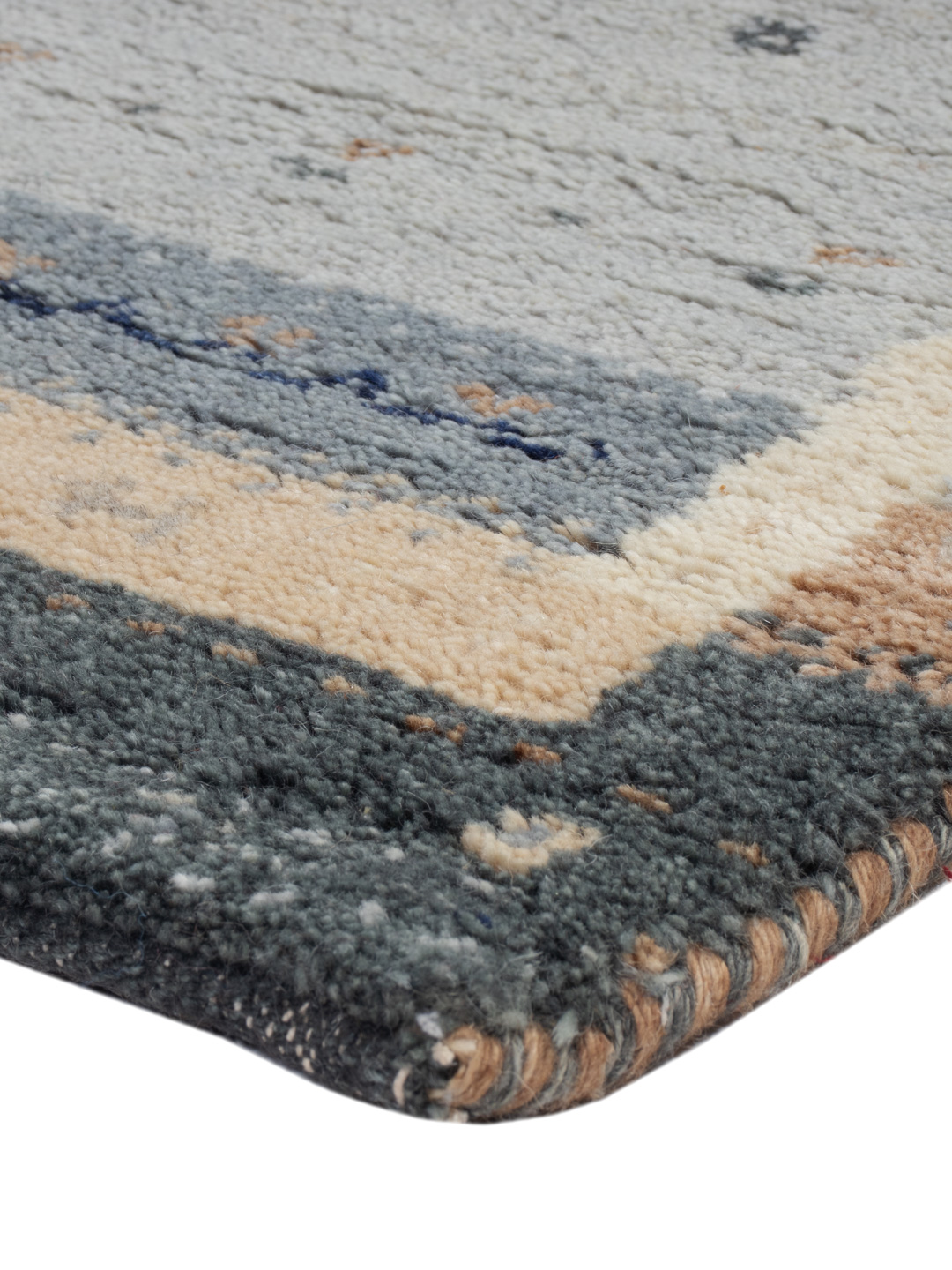Gabbeh Teppich Handgeknüpft 60 cm x 90 cm Schurwolle – Ansicht 4