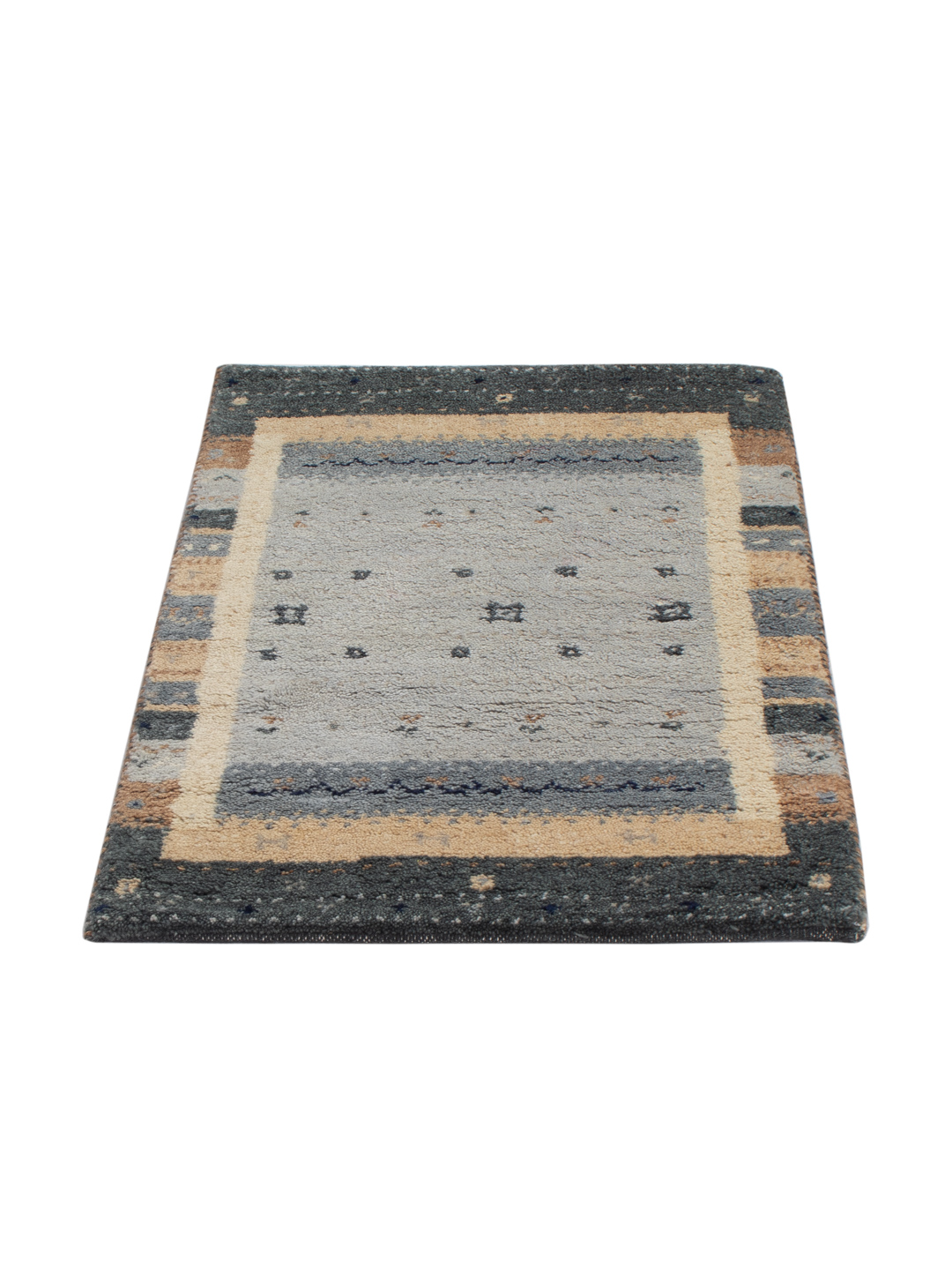 Gabbeh Teppich Handgeknüpft 60 cm x 90 cm Schurwolle – Ansicht 6
