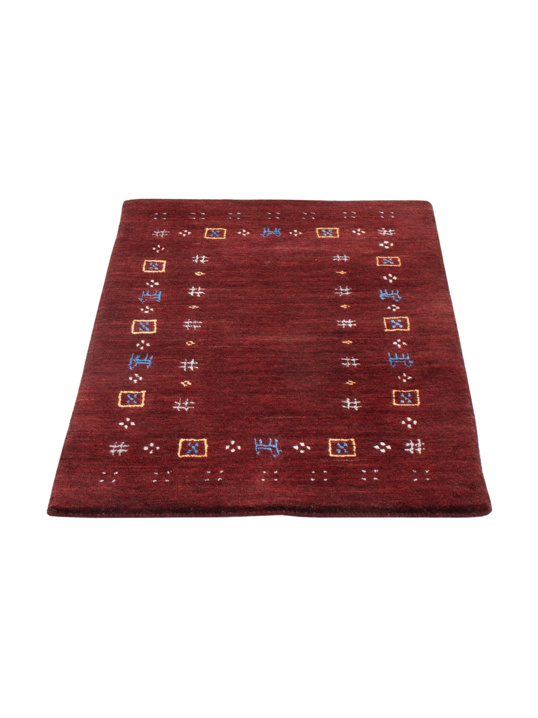 Moderner Teppich Handgewebt 60 cm x 90 cm Schurwolle – Ansicht 6